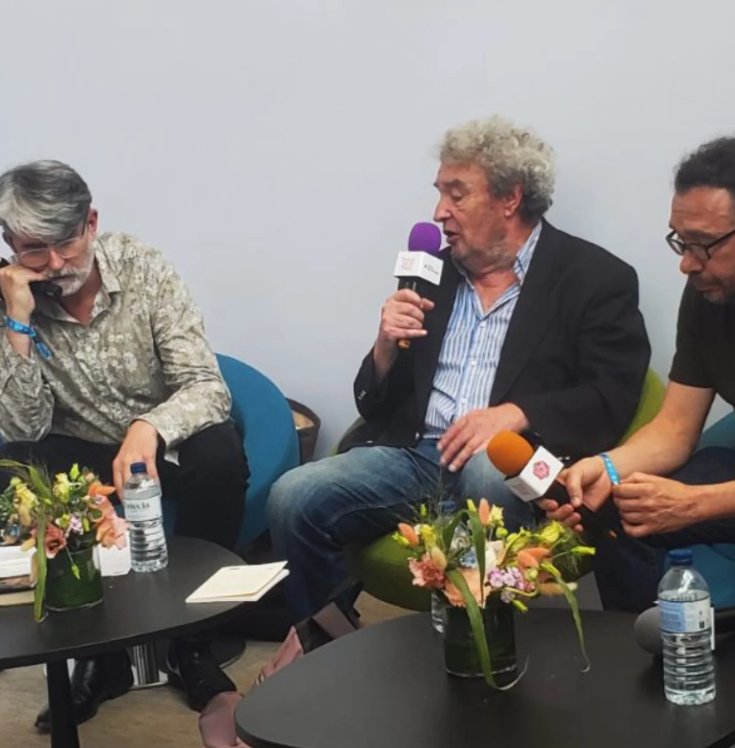 Pierre Le Coz en discussion avec Gwenaël Bulteau et Jean-Yves Jouannais au Festival du livre de Paris 2026
