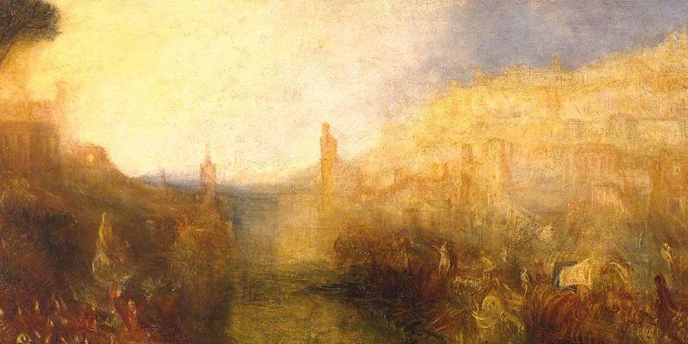 Turner, Le Départ de la flotte, illustrant le Tome XX — Voyageur dans le vent jaune