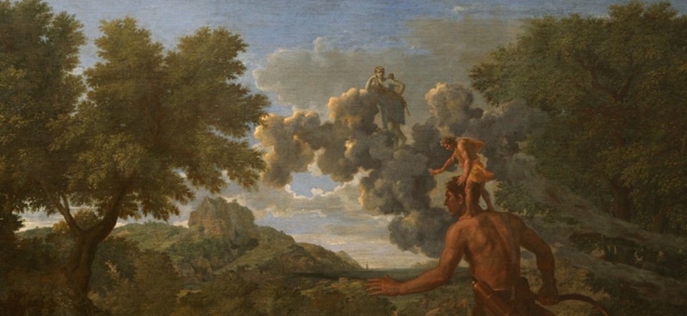 Poussin, Paysage avec Orion aveugle cherchant le soleil